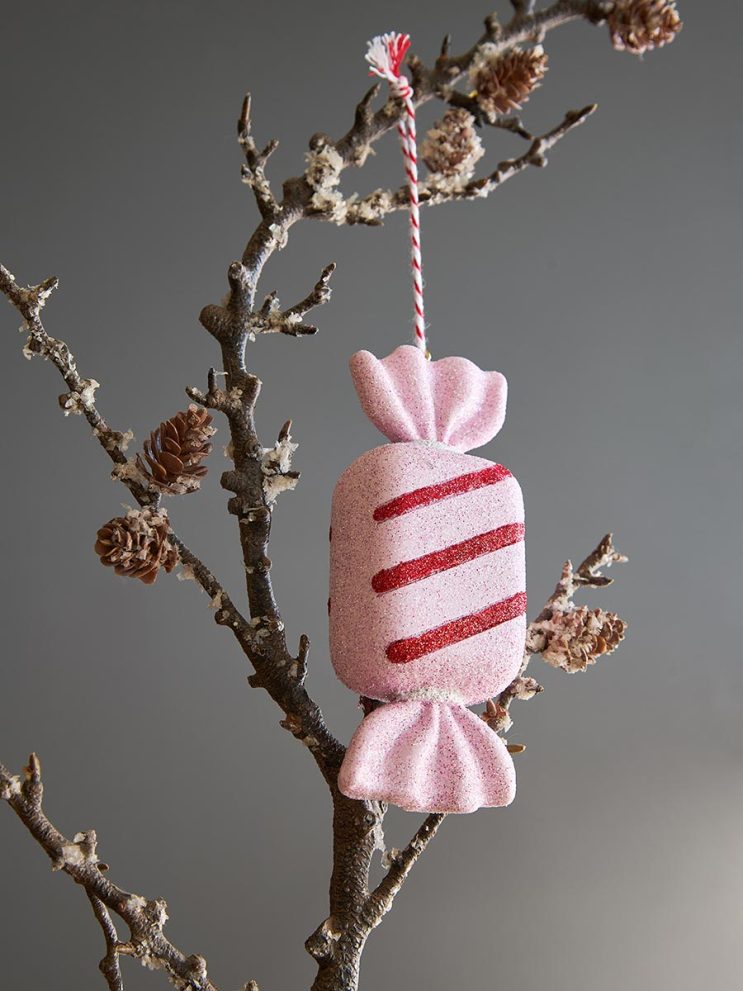 Набор ёлочных украшений Pink fairytale из коллекции New Year Essential, 4 шт. — фото 2