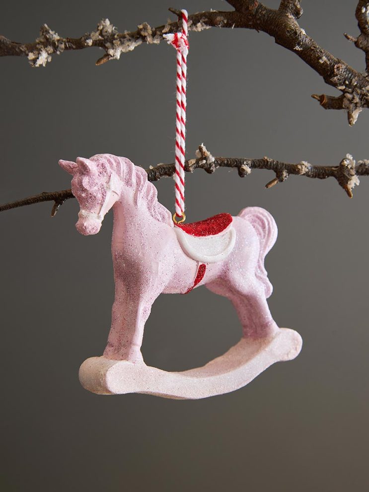 Набор ёлочных украшений Pink fairytale из коллекции New Year Essential, 4 шт. — фото 4