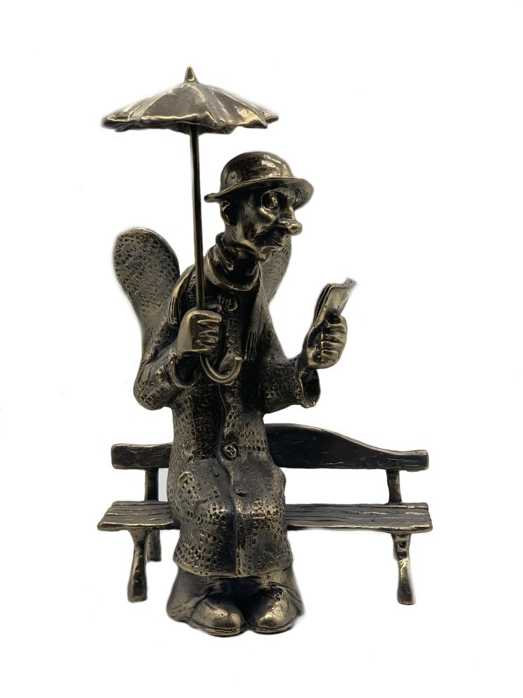 Петербургский Ангел, большой, сидит. Авторская работа Романа Шустрова. — фото 1