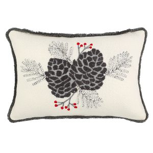 Чехол на подушку Frosted cones из коллекции New Year Essential, 30х45 см