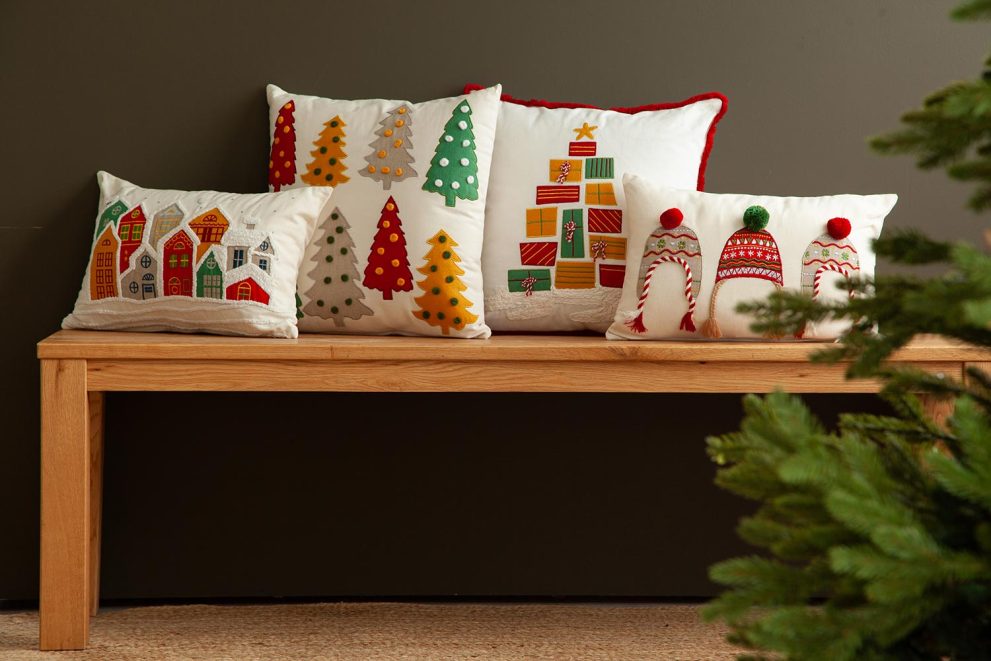 Чехол на подушку Jolly forest из коллекции New Year Essential, 45х45 см — фото 4