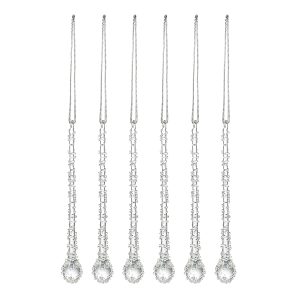 Набор ёлочных украшений Icy sparkles из коллекции New Year Essential, 6 шт.