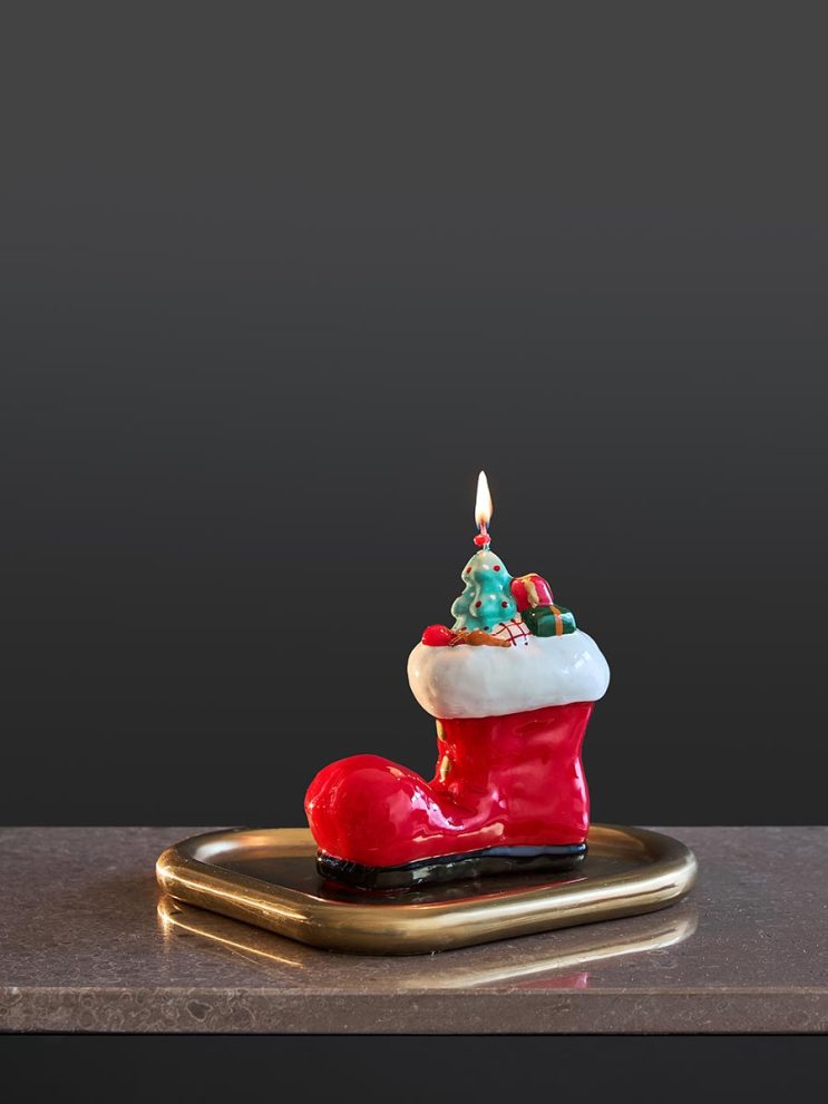 Свеча декоративная Festive stocking из коллекции New Year Essential, 12,5 см — фото 3