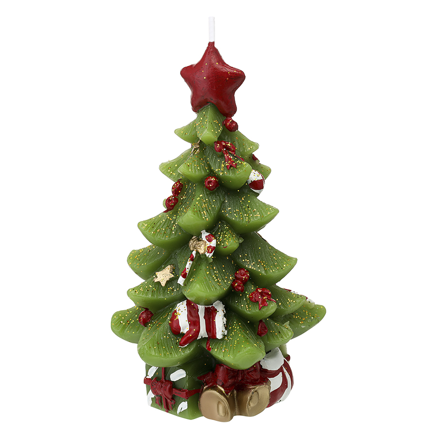 Свеча декоративная Green Miracle из коллекции New Year Essential, 18 см — фото 1