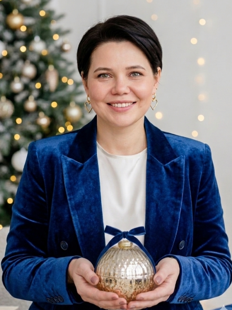 Свеча в подсвечнике Новогодний шар — фото 2