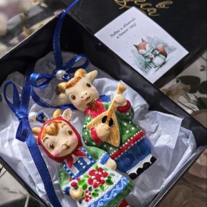 Елочные игрушки - козочки