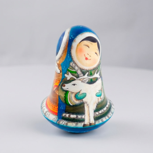 Неваляшка "Эвеночка с оленем"