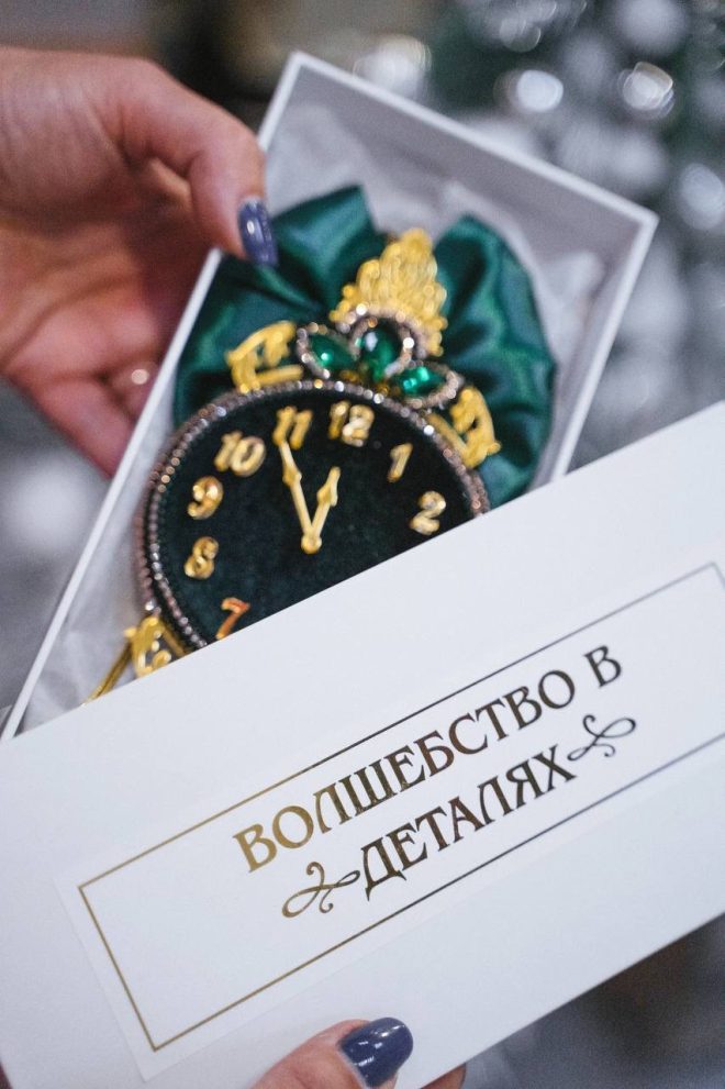 Елочная игрушка «Часы» — фото 2