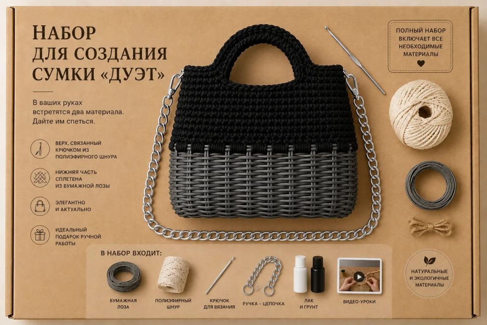Набор для создания женской сумки «Дуэт» — идеальный корпоративный подарок для сотрудниц! — фото 3